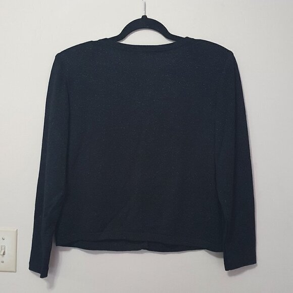 St. John Evening Blended Wool Glitter Blazer Jacket - Picture 11 of 11